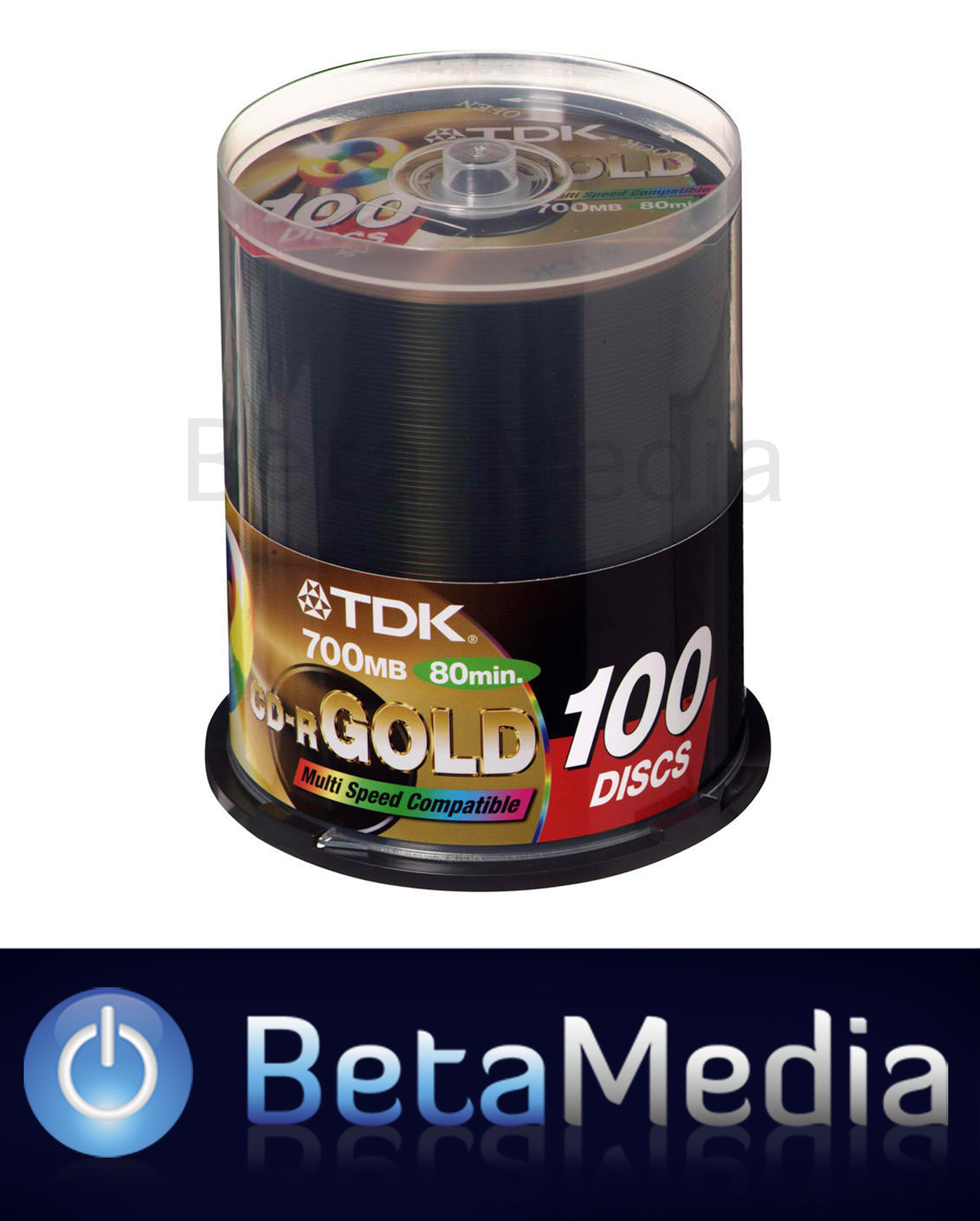 100 TDK Gold Blank CDR media 52X CD R (2 x 50 disc spindles) eBay