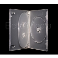 Triple Clear 14mm HIGH QUALITY CD / DVD Cover Cases - HOLDS 3 Discs