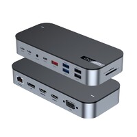 Choetech HUB-M52 15 In 1 Laptop USB C Docking Station