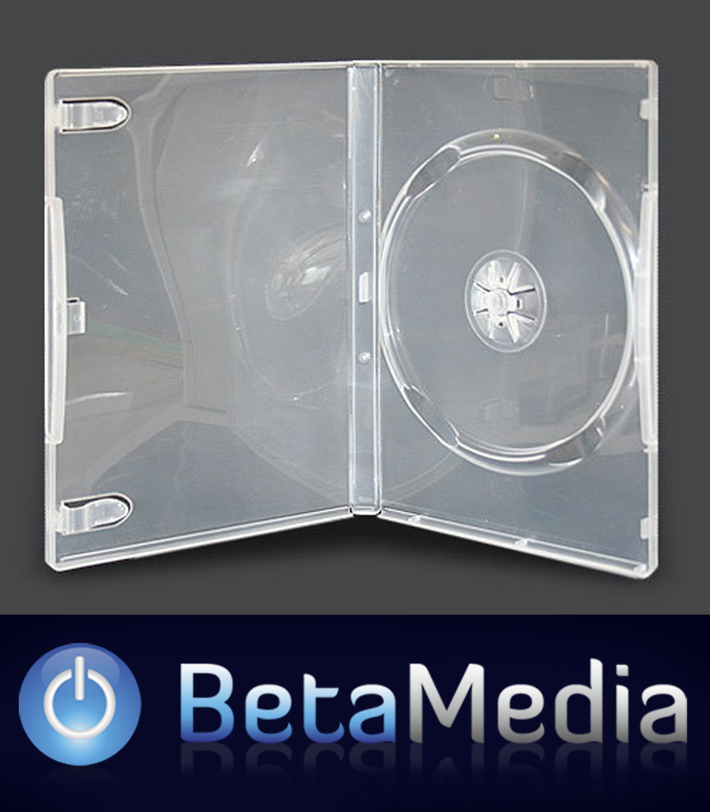 100 x Single Slim Jewel CD Cases with Black Tray 5.2mm Slimline Spine covers