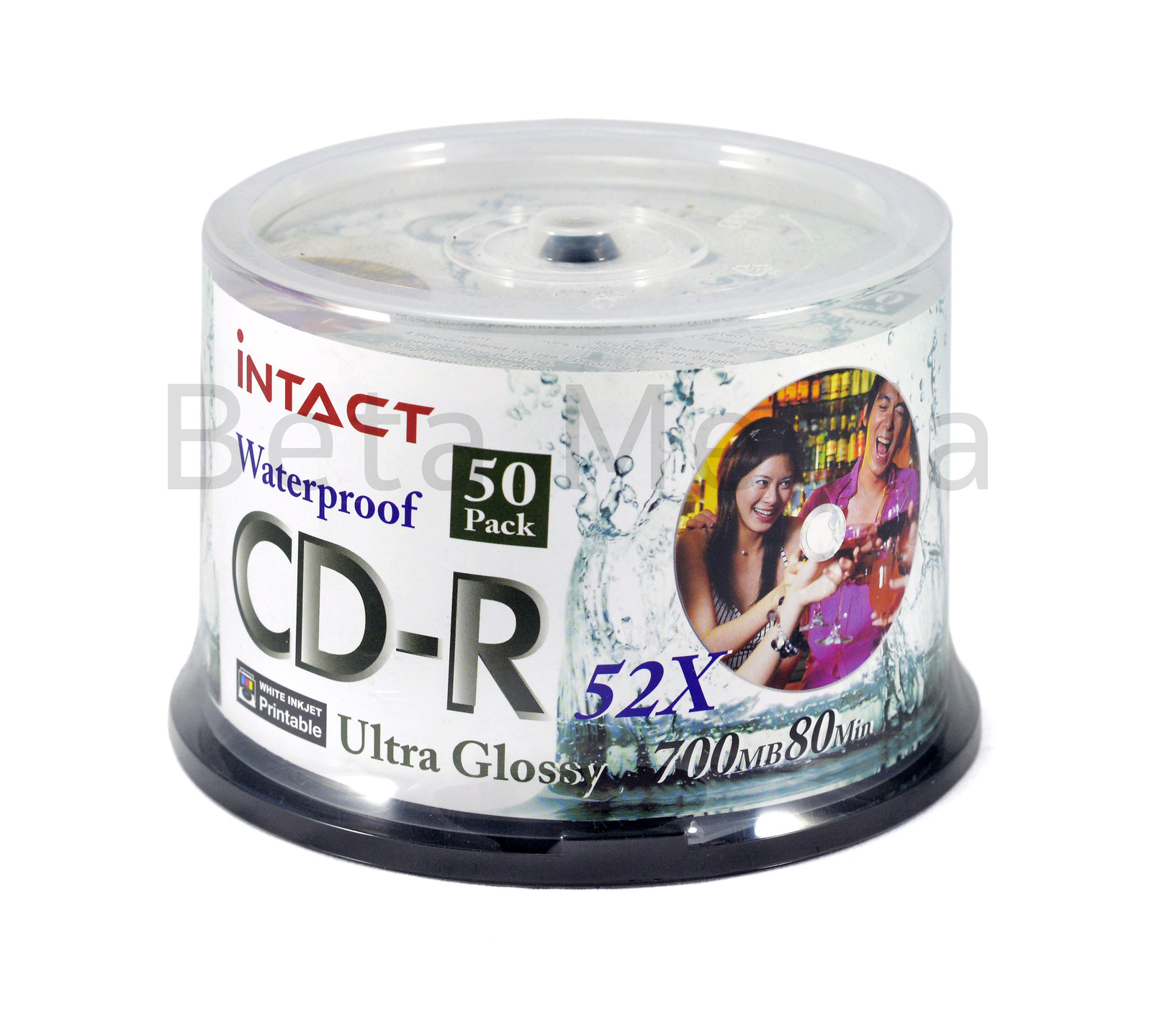 Intact Ultra Glossy Waterproof CD-R 52X blank discs