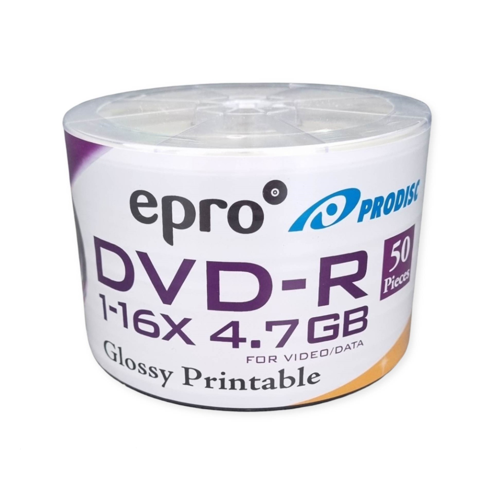 Epro Glossy White DVD-R 16X blank discs