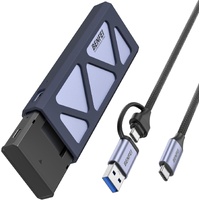 BENFEI M.2 SSD Enclosure USB3.2 Gen2 10 Gbps, Tool-Free for NVME B & M Keys - 000384GY
