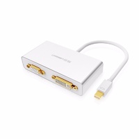 Mini Displayport To HDMI DVI VGA Adapter - White 10438
