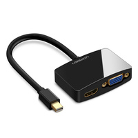 Ugreen 4K Mini DisplayPort to HDMI VGA Adapter - Black    10439