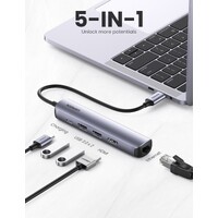 Ugreen Ultra Slim 5-in-1 USB C Hub - 10919