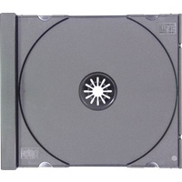 100 x Single Jewel CD Case BLACK TRAY ONLY (no clear case)