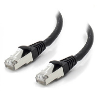 ALOGIC 5m Black 10GbE Shielded CAT6A LSZH Network Cable [C6A-05-Black-SH]