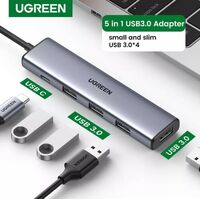 Ugreen Powered 4 in 1 USB 3.0 Expansion Hub - 20805