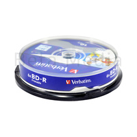 Verbatim Blu ray BD-R 6x 25GB 10 disc spindle