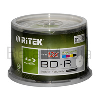 Ritek Blu ray BD-R 12x 25GB 50 disc spindle