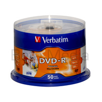 Verbatim blank DVD-R 16x FULL HUB Wide printable