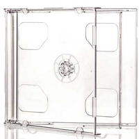 Double Standard Jewel CD Cases with Clear Tray