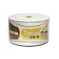 Ritek Glossy White CD-R 52X blank discs