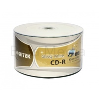 Ritek Glossy White CD-R 52X blank discs