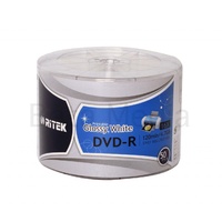 Ritek Glossy White DVD-R 16X blank discs