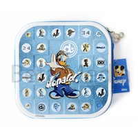 Disney Donald Duck CD / DVD Tin Storage Wallet Case Holds 24 discs