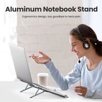 Ugreen Foldable Aluminium Laptop Stand Adjustable Silver - 40289