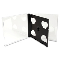 Double Standard Jewel CD Cases with Black Tray