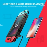 10000mAh Battery Case Power Bank Fast Charger With Holder For Nintendo Switch - 50756