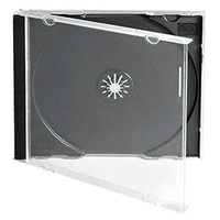 Single Standard Jewel CD Cases with Black Tray -  Australian Standard Size Case