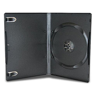 Single Black 14mm Quality CD DVD Cover Cases - Standard Size DVD case