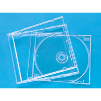 100 x UNASSEMBLED Jewel CD Cases with Clear Tray Single Disc - Standard Size