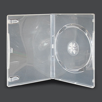 Single Clear 7mm Slim Quality CD DVD Cover Cases - Slimline Spine DVD case