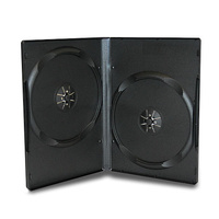 Double Black 14mm Quality CD DVD Cover Cases - Standard Size DVD case