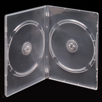 Double Clear 14mm Quality CD DVD Cover Cases - Standard Size DVD case