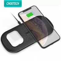Choetech Dual Qi Wireless Charger 15W 5 Coil Super Fast Wireless Charging Pad T535-S