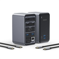 Choetech HUB-M21 15 in 1 USB C Laptop Docking Station 3xHDMI 4k Video Output 1000mbps