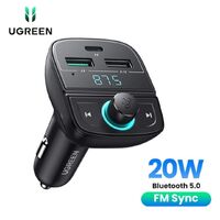 Ugreen Car Bluetooth 5.0 FM Transmitter and Charger - 80910