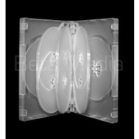Holds 8, clear 25mm DVD cover case