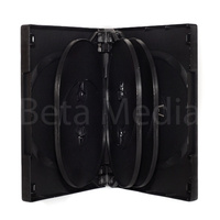 Holds 8, black 27mm DVD cover case