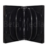 Holds 10, black 33mm DVD cover case