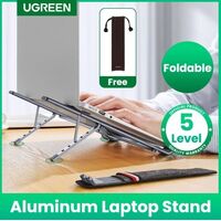 Ugreen Foldable Aluminium Laptop Stand Adjustable Grey - 90312