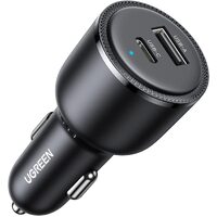 UGREEN 63W USB C Car Charger, PPS 45W Super Fast Charging 2.0 + 18W QC - 90645