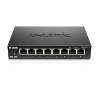 D-Link 8-Port Gigabit Desktop Switch in Metal Housing - DGS-108