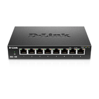 D-Link 8-Port Gigabit Desktop Switch in Metal Housing - DGS-108