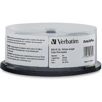 25 Verbatim Blu-ray BD-R 6x 50GB inkjet printable