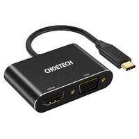 Choetech HUB-M17 USB-C to HDMI + VGA 2 in 1 Adapter Supports 4K