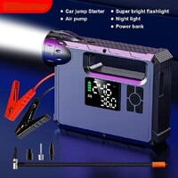 Choetech 5-in-1 10000mAh/37Wh Car Jump Starter, Power Bank, Air Pump, Flashlight - TC0017