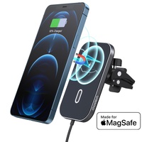 Choetech 15W Magleap Magnetic wireless Car charger & Holder - T200-F-V2 (201Bk)
