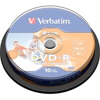 Verbatim 43573 1.46GB 8cm Printable Mini DVD-R - 10 Pack