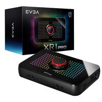 EVGA XR1 Pro Capture Card, 1440p/4K HDR Capture/Pass Through, Certified for OBS, USB 3.1, ARGB, Audio Mixer - 144-U1-CB21-LR