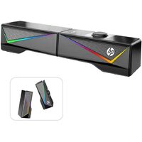 HP Wired RGB Gaming Surround Soundbar Stereo Speaker - DHE-6005