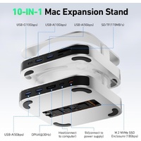 BENFEI 10-in-1 USB-C Docking Station NVMe SSD Enclosure 4K DP 10Gbps Hub